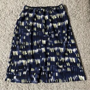 Vintage 2000s Rue 21 Stylish Blue and Green Midi Skirt